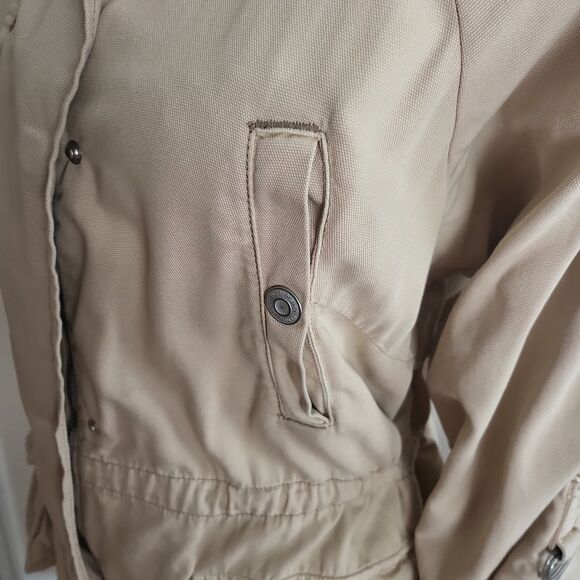 Kensie Tan Cotton Canvas Utility Jacket M - Picture 7 of 13